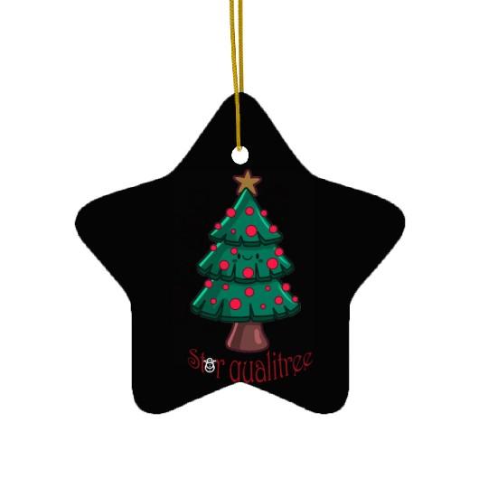 Christmas tree-star qualitree Ceramic Ornaments