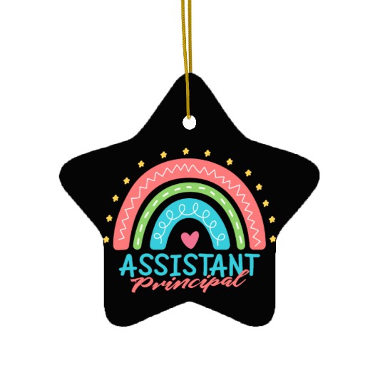Assistant Principal Back School Teacher Principal Ceramic Ornaments