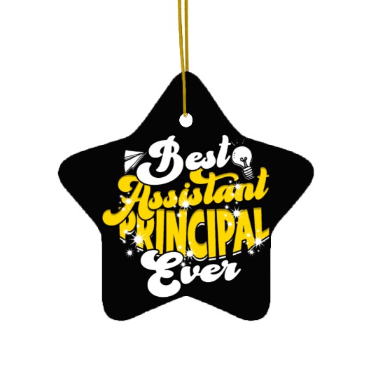 Assistant Principal Back School Teacher Principal Ceramic Ornaments