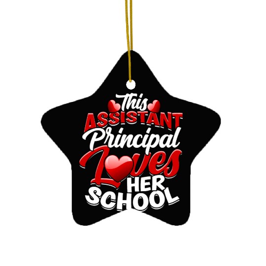 Assistant Principal Back School Teacher Principal Ceramic Ornaments