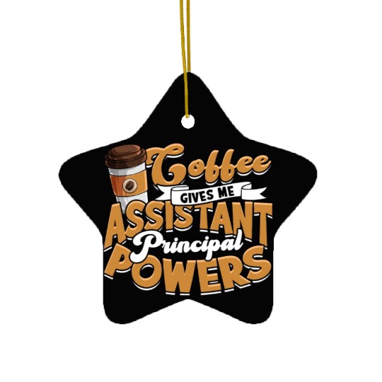 Assistant Principal Back School Teacher Principal Ceramic Ornaments