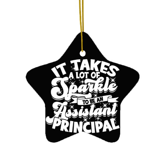 Assistant Principal Back School Teacher Principal Ceramic Ornaments