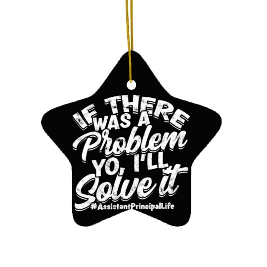 Assistant Principal Back School Teacher Principal Ceramic Ornaments