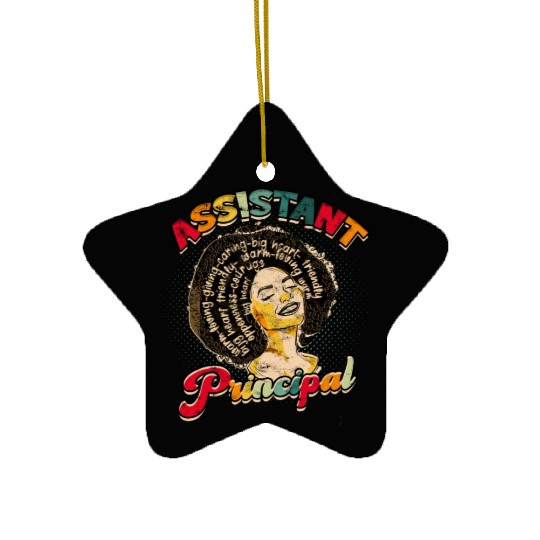 Assistant Principal Back School Teacher Principal Ceramic Ornaments