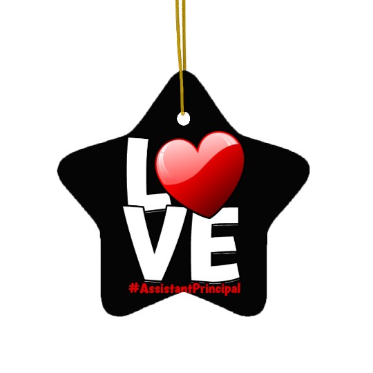 Assistant Principal Back School Teacher Principal Ceramic Ornaments