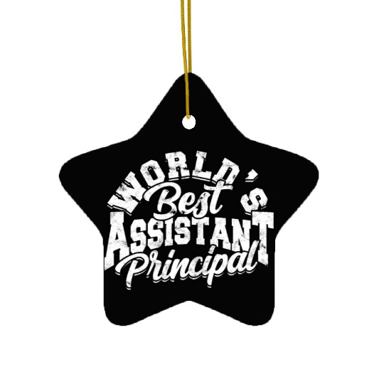 Assistant Principal Back School Teacher Principal Ceramic Ornaments