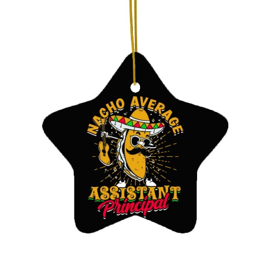 Assistant Principal Back School Teacher Principal Ceramic Ornaments