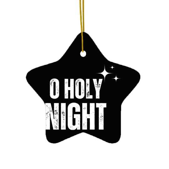 Christmas O Holy Night Ceramic Ornaments