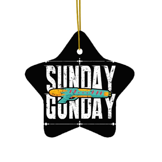 Sunday Gunday Ceramic Ornaments