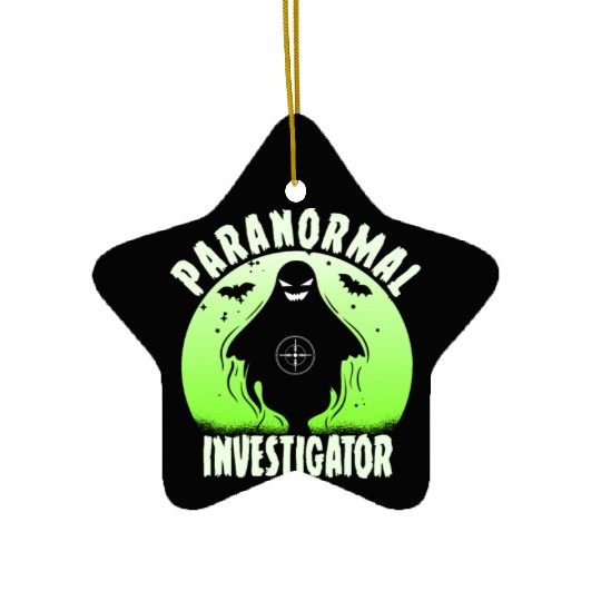 Ghost Hunting Paranormal Investigator Ceramic Ornaments