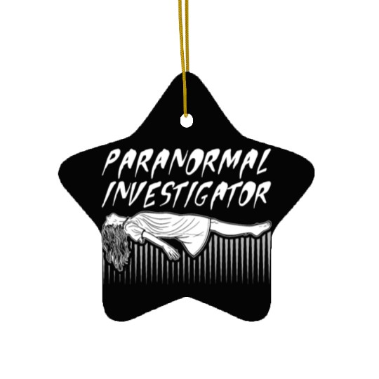 Ghost Hunting Paranormal Investigator Ceramic Ornaments