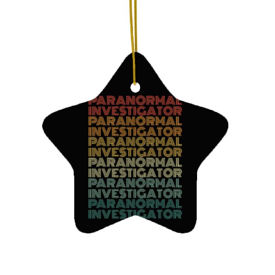 Ghost Hunting Paranormal Investigator Ceramic Ornaments