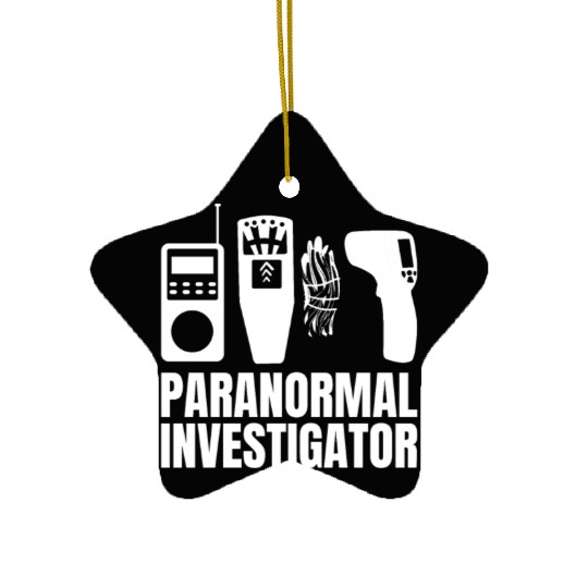 Ghost Hunting Paranormal Investigator Ceramic Ornaments