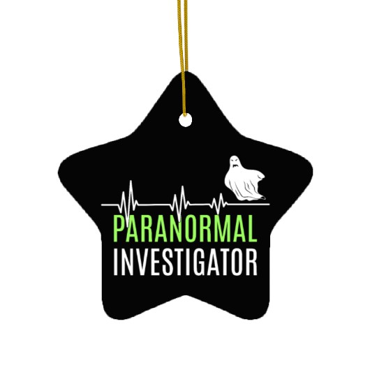 Ghost Hunting Paranormal Investigator Ceramic Ornaments
