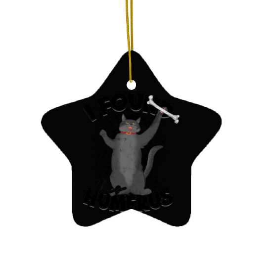 I found this humerus - cat Ceramic Ornaments