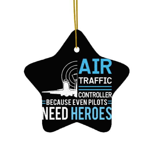 Air Traffic Controller Aircraft Flight Service Ceramic Ornaments