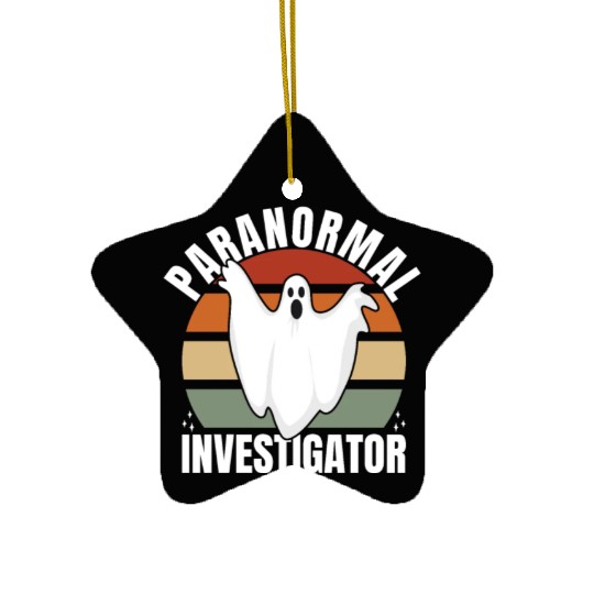 Ghost Hunting Paranormal Investigator Ceramic Ornaments
