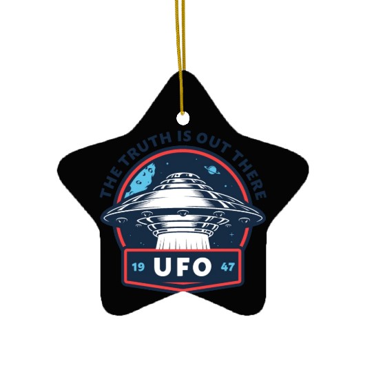 UFO 1947 The Truth Is Out There Ceramic Ornaments