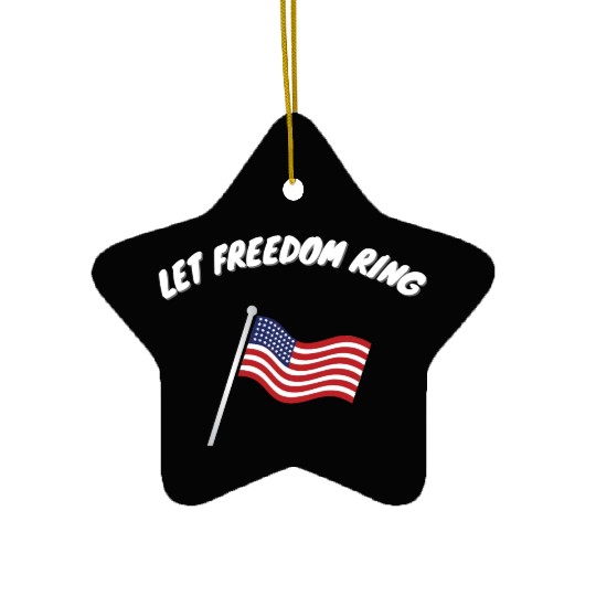 Let Freedom Ring Martin Luther King Day Human Righ Ceramic Ornaments