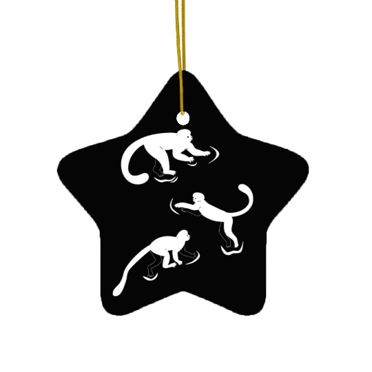 Chimpanzee Orangutan Monkeys - Cute Monkeys Ceramic Ornaments