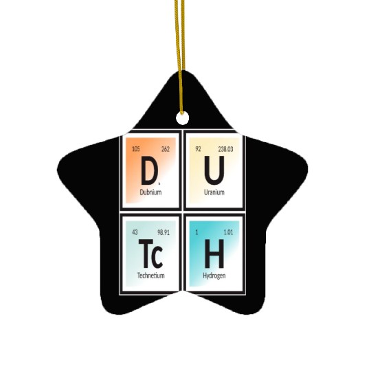 Dutch | Periodic Table of Elements Ceramic Ornaments