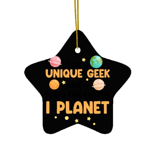 Science Theme Birthday Party Astronomy Astronaut Ceramic Ornaments