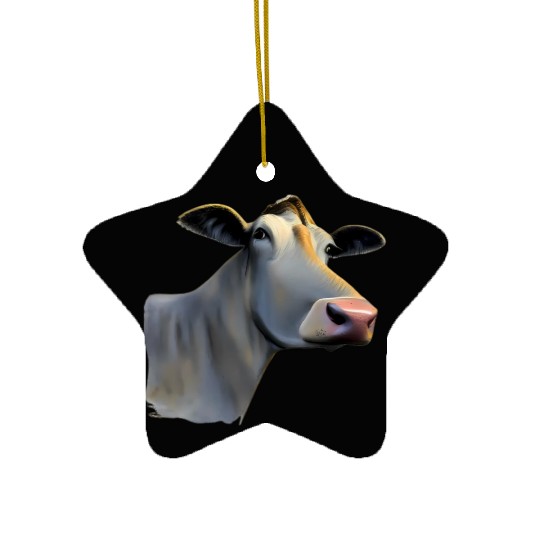 Cow Funny Military Ceramic Ornaments