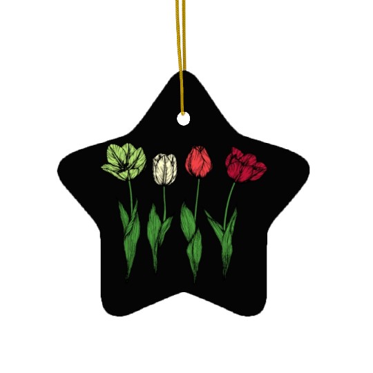 Tulip Gardening Tulips Ceramic Ornaments