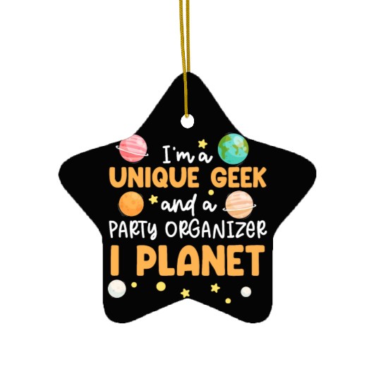 Science Theme Birthday Party Astronomy Astronaut Ceramic Ornaments