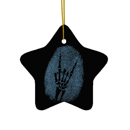Heavy Metal Fingerprint Music Genre Ceramic Ornaments