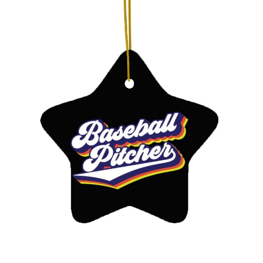 Baseball Pitcher Sayings Player Hobby Ceramic Ornaments
