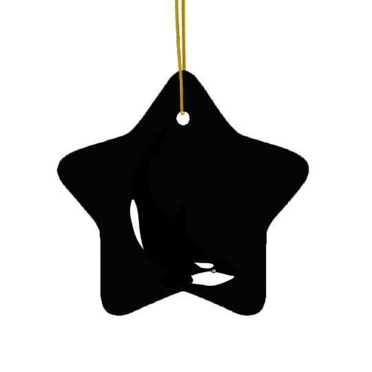 Orca diving Ceramic Ornaments
