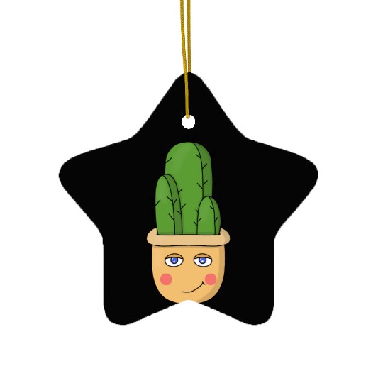 A cute cactus Ceramic Ornaments