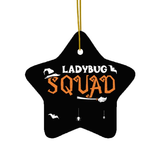 Ladybug Squad - Halloween Ceramic Ornaments