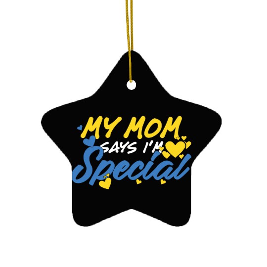 Down Syndrome Awareness Special Education Gifts Ceramic Ornaments