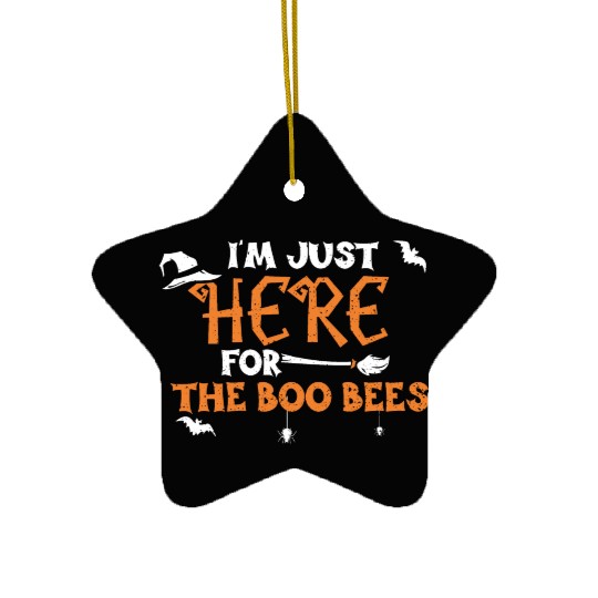 I'm Just Here For The Boo Bees Ceramic Ornaments