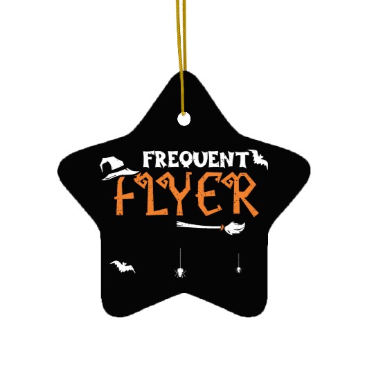 Frequent Flyer - Halloween Ceramic Ornaments