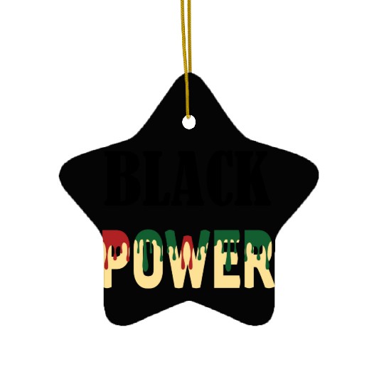 Black Power Ceramic Ornaments