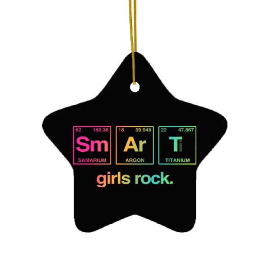 SMART GIRLS ROCK - Elements Periodic Table Ceramic Ornaments
