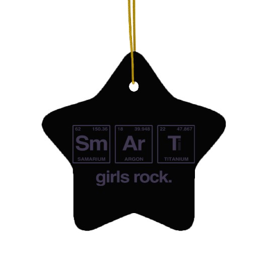 SMART GIRLS ROCK - Elements Periodic Table Ceramic Ornaments