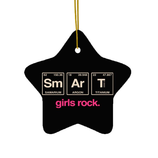 SMART GIRLS ROCK - Elements Periodic Table Ceramic Ornaments