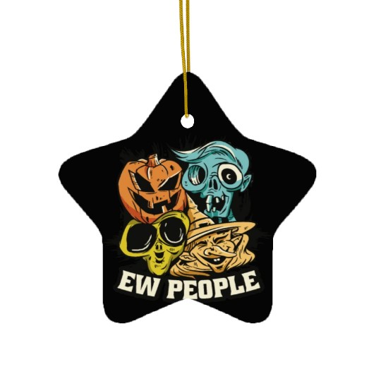 People zombies halloween People zombies halloween Ceramic Ornaments