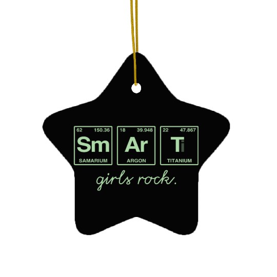 SMART GIRLS ROCK - Elements Periodic Table Ceramic Ornaments