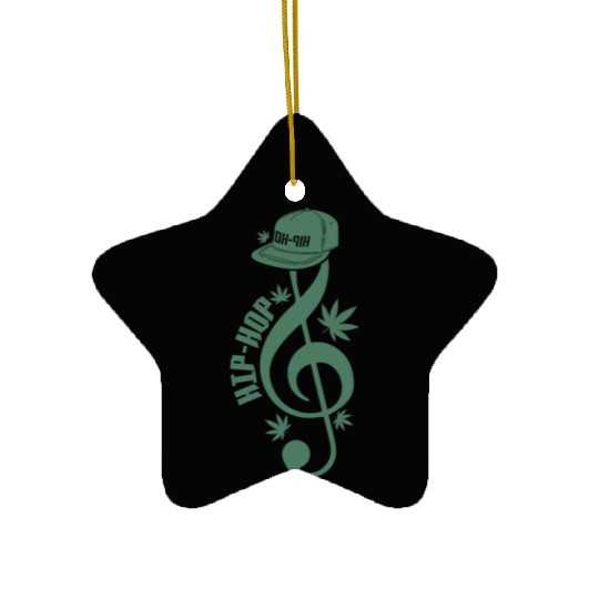 Clef with Cappi Music Direction Rap Ceramic Ornaments