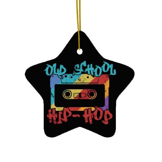 Old School Hip Hop Music Direction Rap Ceramic Ornaments