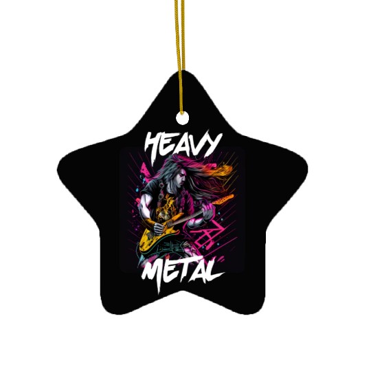 Graffiti Style - Heavy Metal 4 Ceramic Ornaments
