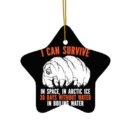 Tardigrade Science Water Bear Biology Microbiology Ceramic Ornaments