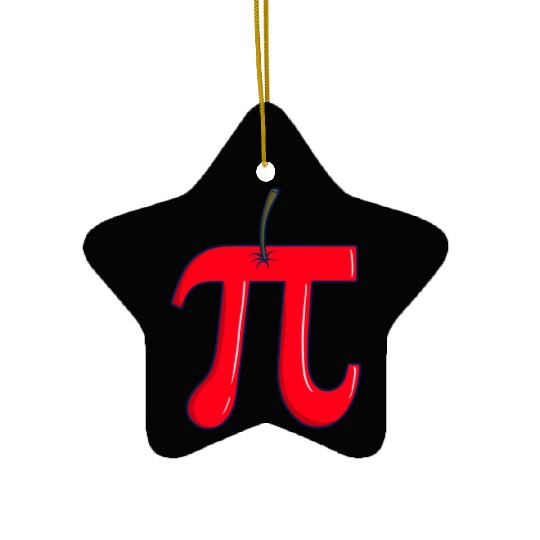 Cherry Pi - Funny Pi Day Math Teacher Ceramic Ornaments