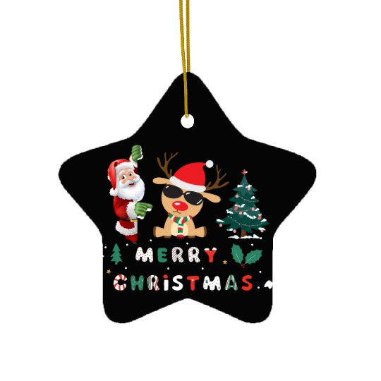 Merry christmas Ceramic Ornaments