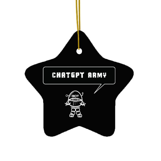 Chat GPT Army Ceramic Ornaments